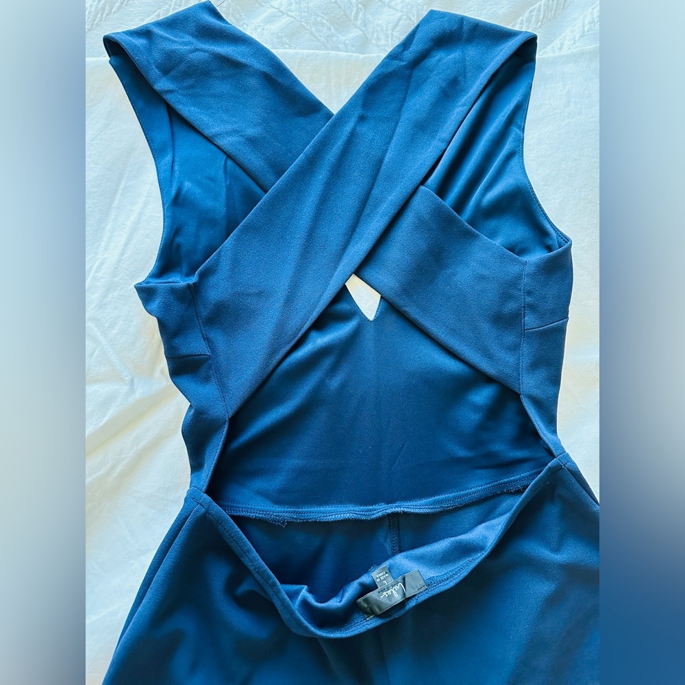 Lulu's Deep Blue Jumpsuit - Picture 4 of 5